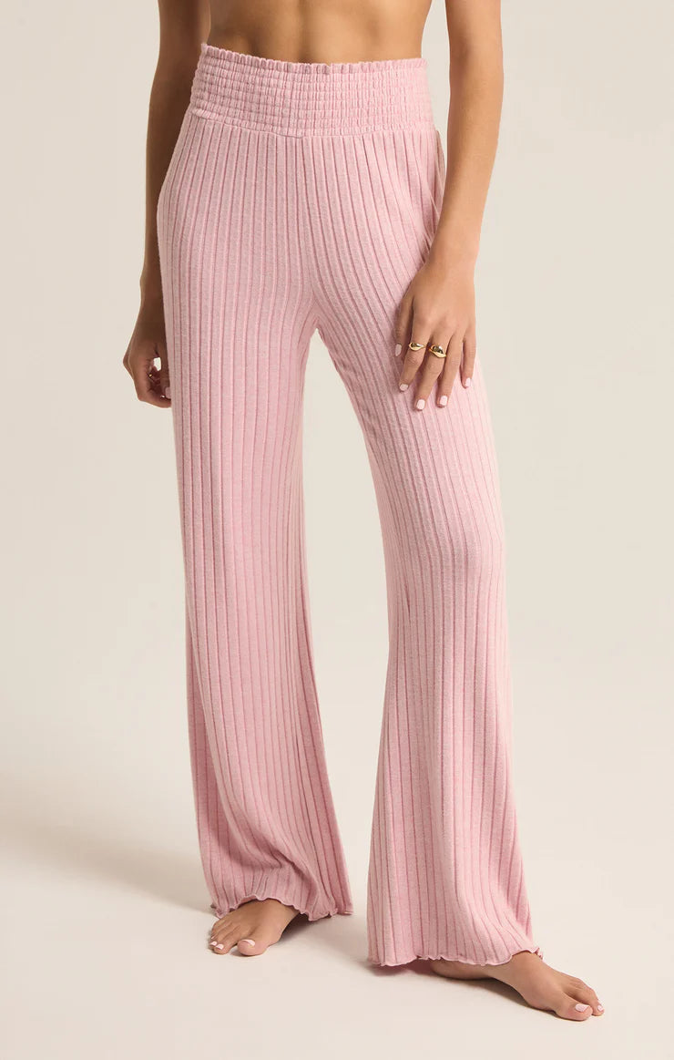 Ensemble long 2 pièces soyeux SUNSET MAUVE