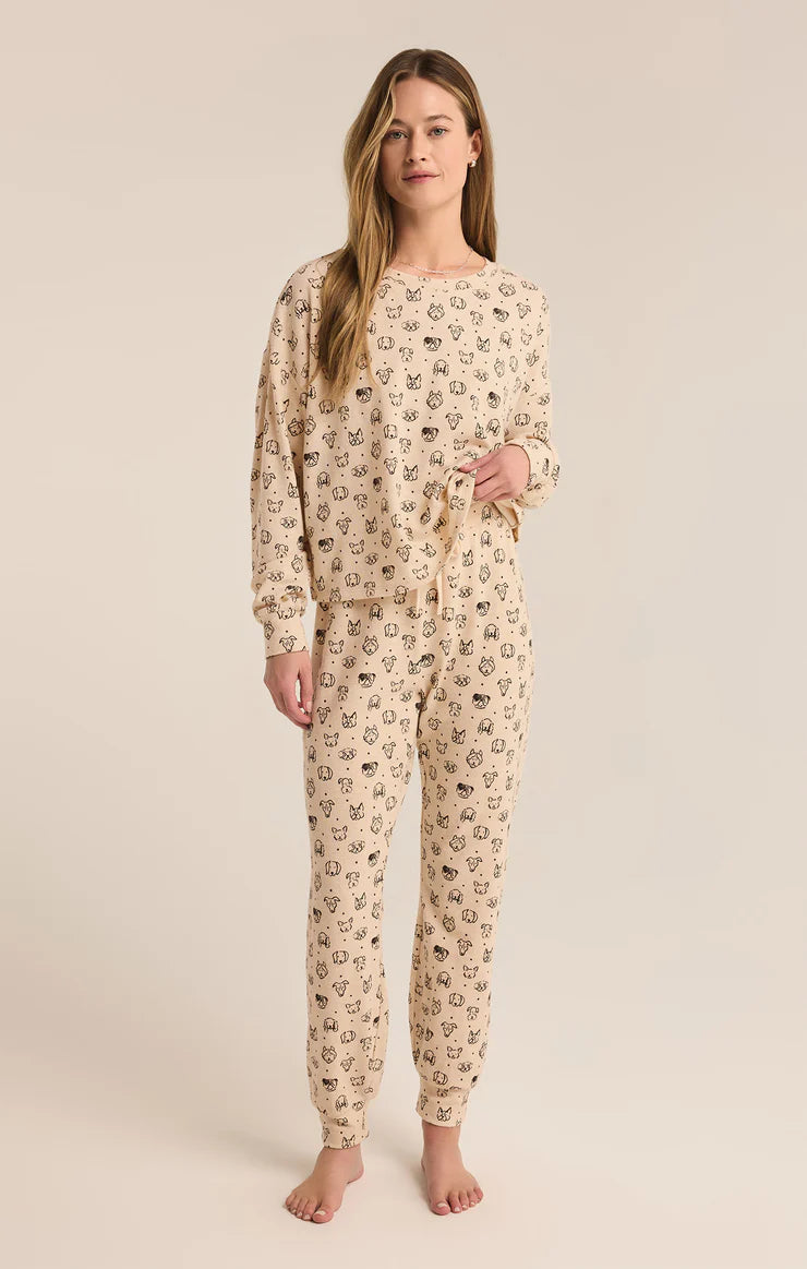 Ensemble long en tricot brossé PUPPY