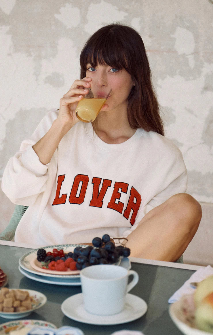 Sweat-shirt oversize LOVER