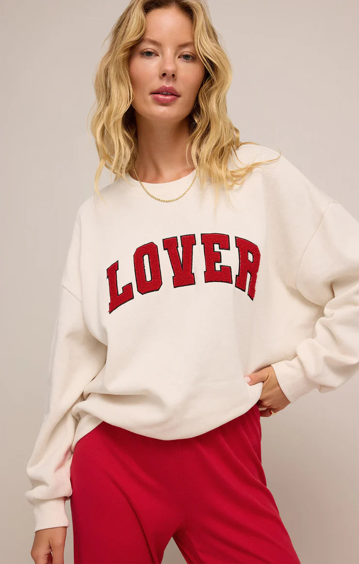 Sweat-shirt oversize LOVER